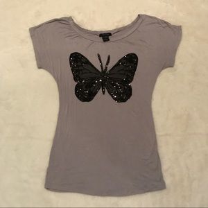 Butterfly Baby Tee Top